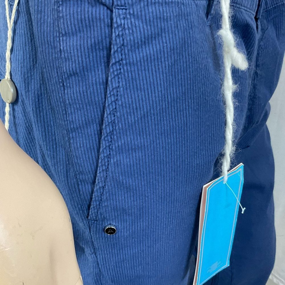 NEW Daniele Alessandrini Men’s Blue Texture High Rise Chinos Pants Size 36 - Picture 8 of 15